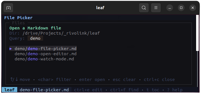 File picker