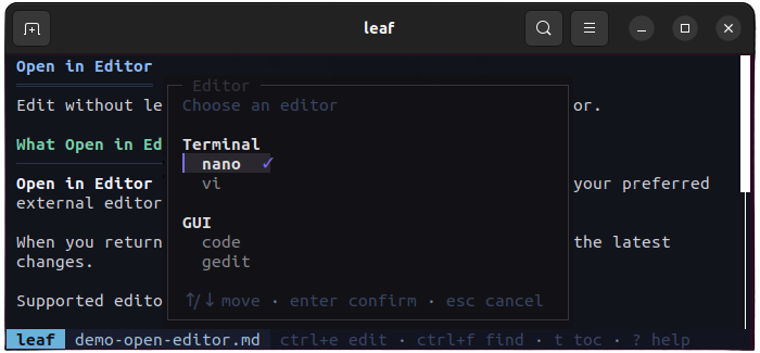 Editor integration